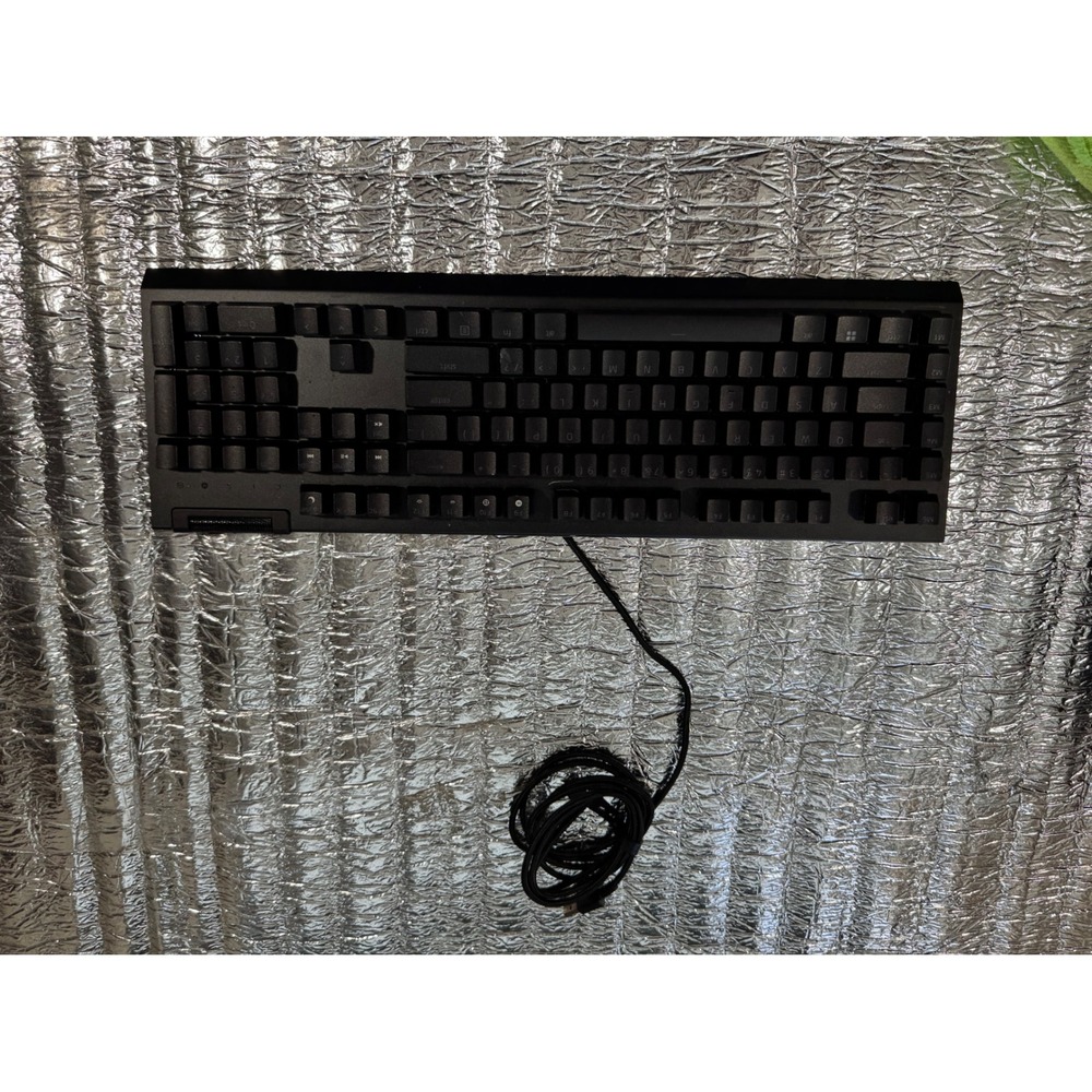 Razer BlackWidow V4 X Wired Gaming Keyboard Green Switches RZ03-0470 Black